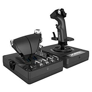 Logitech X56 H.O.T.A.S Throttle and Joystick Flight Simulator Game Controller, 6 Dregrees of Freedom, 4 Spring Options, +189 Programmable Controls, RGB Lighting, 2x USB, PC Black Logitech X56 H.O.T.A.S Throttle and Joystick Flight Simulator Game Controller, 6 Dregrees of Freedom, 4 Spring Options, +189 Programmable Controls, RGB Lighting, 2x USB, PC Black