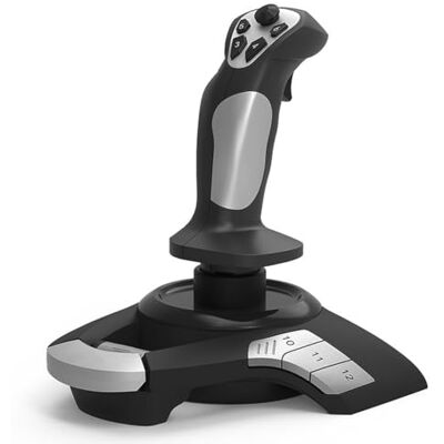 Wudhgslc Flight Joystick USB wired 4-, 12 buttons, rapid-fire trigger Perfect for competition teaching, this 4- joystick provides precise centering, 12 programmable buttons, and rapid-fire Wudhgslc Flight Joystick USB wired 4-, 12 buttons, rapid-fire trigger Perfect for competition teaching, this 4- joystick provides precise centering, 12 programmable buttons, and rapid-fire