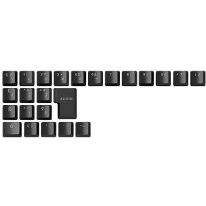 GLORIOUS Gaming 24 ABS Doubleshot Keycaps V2 (Spanish Layout) Two-Tone Injection Mould, Anti-Fade, RGB Clear Symbols, Suitable for MX Bases, Spanish Layout Black GLORIOUS Gaming 24 ABS Doubleshot Keycaps V2 (Spanish Layout) Two-Tone Injection Mould, Anti-Fade, RGB Clear Symbols, Suitable for MX Bases, Spanish Layout Black