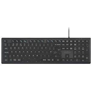 perixx PERIBOARD-210II Full-Size Wired USB-A Keyboard Scissor Switch Keys, Robust Design, UK Layout Black perixx PERIBOARD-210II Full-Size Wired USB-A Keyboard Scissor Switch Keys, Robust Design, UK Layout Black