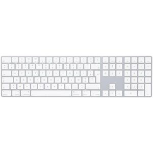 Apple Magic Keyboard with Numeric Keypad: Bluetooth®, rechargeable. Works with Mac, iPad or iPhone; French, Silver Apple Magic Keyboard with Numeric Keypad: Bluetooth®, rechargeable. Works with Mac, iPad or iPhone; French, Silver