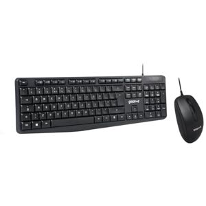Groov-e Wired Full-Size Keyboard and Mouse Combo Computer Accessories for Laptops and PCs, Ergonomic Design, Silent Keys, USB Connection, Compact Mouse, Qwerty Keyboard Black Groov-e Wired Full-Size Keyboard and Mouse Combo Computer Accessories for Laptops and PCs, Ergonomic Design, Silent Keys, USB Connection, Compact Mouse, Qwerty Keyboard Black