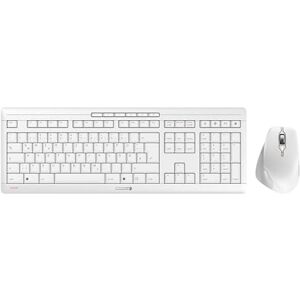 CHERRY STREAM DESKTOP COMFORT, Wireless Keyboard And Mouse Set, German Layout (QWERTZ), 2.4 GHz, Whisper-Quiet Keys, Ergonomic Right-Handed Mouse, White-Grey CHERRY STREAM DESKTOP COMFORT, Wireless Keyboard And Mouse Set, German Layout (QWERTZ), 2.4 GHz, Whisper-Quiet Keys, Ergonomic Right-Handed Mouse, White-Grey