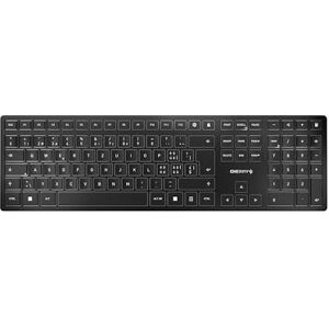 CHERRY KW 9100 SLIM, Wireless Design Keyboard, Swiss Layout (QWERTZ), Choice of Bluetooth or 2.4 GHz RF, Flat Keys, Rechargeable, Black-Grey CHERRY KW 9100 SLIM, Wireless Design Keyboard, Swiss Layout (QWERTZ), Choice of Bluetooth or 2.4 GHz RF, Flat Keys, Rechargeable, Black-Grey