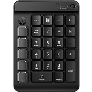 HP 430 Programmable Wireless Keypad Compatible with Chrome, PC or Mac Bluetooth Mechanical Keys Swappable Keycaps 9 Programmable Keys Spill Resistant Up to 24 Months Battery Black HP 430 Programmable Wireless Keypad Compatible with Chrome, PC or Mac Bluetooth Mechanical Keys Swappable Keycaps 9 Programmable Keys Spill Resistant Up to 24 Months Battery Black