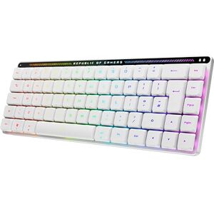 Asus ROG Falchion RX Low Profile 65% Compact Wireless Gaming Keyboard, Pre-lubed RX Red Low-Profile Optical Switches, Silicone Dampening Foam, Touch Panel, RGB, Apple Mac Compatible, UK Layout, white Asus ROG Falchion RX Low Profile 65% Compact Wireless Gaming Keyboard, Pre-lubed RX Red Low-Profile Optical Switches, Silicone Dampening Foam, Touch Panel, RGB, Apple Mac Compatible, UK Layout, white
