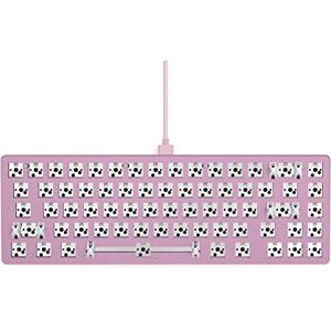 Glorious Gaming GMMK 2 Compact 65Percent Barebones (Frame Only) Mechanical Gaming Keyboard Frame, Compact TKL Size (65Percent), Aluminium, Customisable, RGB, International / ISO / Layout Pink Glorious Gaming GMMK 2 Compact 65Percent Barebones (Frame Only) Mechanical Gaming Keyboard Frame, Compact TKL Size (65Percent), Aluminium, Customisable, RGB, International / ISO / Layout Pink