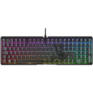 CHERRY XTRFY MX 3.1, Mechanical Gaming Keyboard, French Layout (AZERTY), RGB Lighting, Aluminium Casing, USB-A Port, MX2A RED Switches, Black CHERRY XTRFY MX 3.1, Mechanical Gaming Keyboard, French Layout (AZERTY), RGB Lighting, Aluminium Casing, USB-A Port, MX2A RED Switches, Black