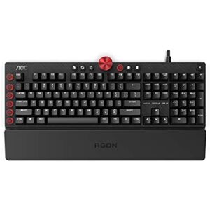 AOC Agon AGK700 Gaming Keyboard German Layout Cherry MX Red Switches Anti-Ghosting G-Tools Software N-Key Rollover AOC Agon AGK700 Gaming Keyboard German Layout Cherry MX Red Switches Anti-Ghosting G-Tools Software N-Key Rollover