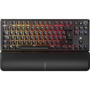 Corsair K70 CORE TKL WIRELESS RGB Tenkeyless Mechanical Gaming Keyboard – Pre-Lubricated MLX Red v2 Linear Switches – Dual-Layer Sound Dampening – ABS Double-Shot Keycaps – QWERTY UK – Black Corsair K70 CORE TKL WIRELESS RGB Tenkeyless Mechanical Gaming Keyboard – Pre-Lubricated MLX Red v2 Linear Switches – Dual-Layer Sound Dampening – ABS Double-Shot Keycaps – QWERTY UK – Black