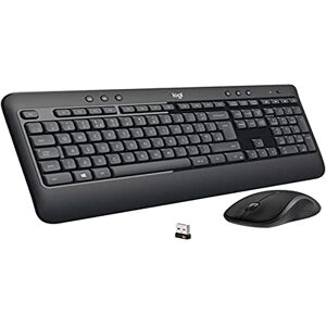 Logitech MK540 Wireless Keyboard and Mouse Combo for Windows, 2.4 GHz Wireless with USB Unifying Receiver, Wireless Mouse, Multimedia Hot Keys, 3-Year Battery Life, PC/Laptop, QWERTY Italian Layout Logitech MK540 Wireless Keyboard and Mouse Combo for Windows, 2.4 GHz Wireless with USB Unifying Receiver, Wireless Mouse, Multimedia Hot Keys, 3-Year Battery Life, PC/Laptop, QWERTY Italian Layout