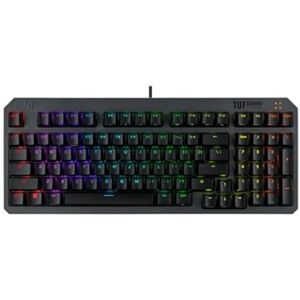 Asus TUF Gaming K3 Gen II Compact 98-Key Keyboard, Optical-Mechanical RGB Red Switches, Shock Absorbing Foam, IP57, Detachable Top Plate and Aura Sync Spanish QWERTY Keyboard Asus TUF Gaming K3 Gen II Compact 98-Key Keyboard, Optical-Mechanical RGB Red Switches, Shock Absorbing Foam, IP57, Detachable Top Plate and Aura Sync Spanish QWERTY Keyboard