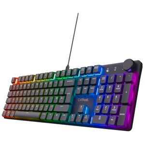 Trust GXT 866 Torix Mechanical Keyboard UK Layout, Linear Huano Switches, RGB Illumination, Anti-Ghosting N-Key Rollover, Low Profile Programmable USB Gaming Keyboard PC Laptop Black Trust GXT 866 Torix Mechanical Keyboard UK Layout, Linear Huano Switches, RGB Illumination, Anti-Ghosting N-Key Rollover, Low Profile Programmable USB Gaming Keyboard PC Laptop Black