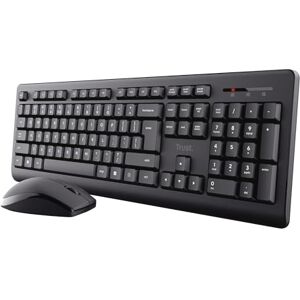 Trust Primo AZERTY French Keyboard and Mouse Set Wireless Trust Primo AZERTY French Keyboard and Mouse Set Wireless