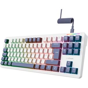 GXTrust 872 Xyra TKL Mechanical Keyboard Gasket Mount UK Layout, Hot Swappable Wired Gaming Creamy Keyboard 80%, RGB Backlit with Software, Custom Soft Feel Pre-lubed 5-pin Leobog Linear 60M Switches GXTrust 872 Xyra TKL Mechanical Keyboard Gasket Mount UK Layout, Hot Swappable Wired Gaming Creamy Keyboard 80%, RGB Backlit with Software, Custom Soft Feel Pre-lubed 5-pin Leobog Linear 60M Switches