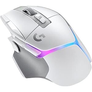 Logitech 502 X PLUS LIGHTSPEED Wireless RGB Gaming Mouse Optical Mouse with LIGHTFORCE Hybrid Switches, LIGHTSYNC RGB, HERO 25K Gaming Sensor, Compatible with PC macOS/Windows White Logitech 502 X PLUS LIGHTSPEED Wireless RGB Gaming Mouse Optical Mouse with LIGHTFORCE Hybrid Switches, LIGHTSYNC RGB, HERO 25K Gaming Sensor, Compatible with PC macOS/Windows White