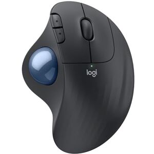 Logitech ERGO M575S Wireless Trackball Mouse, Wireless Ergonomic Mouse With Bluetooth and Encrypted Dongle, Comfortable Thumb Control, Precise and Smooth Tracking, for PC/Mac Graphite Logitech ERGO M575S Wireless Trackball Mouse, Wireless Ergonomic Mouse With Bluetooth and Encrypted Dongle, Comfortable Thumb Control, Precise and Smooth Tracking, for PC/Mac Graphite