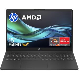 HP 15.6" Laptop AMD Ryzen 7 Processor 16GB RAM 512GB SSD Windows 11 Fast charge FHD Display Dual speakers Up to 10hrs battery Jet Black 15-fc0007sa HP 15.6" Laptop AMD Ryzen 7 Processor 16GB RAM 512GB SSD Windows 11 Fast charge FHD Display Dual speakers Up to 10hrs battery Jet Black 15-fc0007sa
