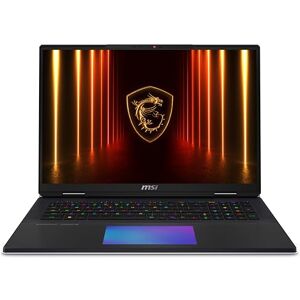 MSI Titan 18 HX AI Gaming laptop (18" UHD+, MiniLED, 120Hz,Intel® Core Ultra 9 285HX,NVIDIA® GeForce RTX 5080, GDDR7 16GB,DDR5 6400MHz 64GB RAM,6TB SSD,Windows11 Pro High-End) Core Black MSI Titan 18 HX AI Gaming laptop (18" UHD+, MiniLED, 120Hz,Intel® Core Ultra 9 285HX,NVIDIA® GeForce RTX 5080, GDDR7 16GB,DDR5 6400MHz 64GB RAM,6TB SSD,Windows11 Pro High-End) Core Black