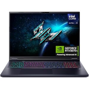 Acer Predator Helios Neo 18 AI PHN18-72 Gaming Laptop Intel Core Ultra 9 275HX, 16GB, 1TB Gen4 SSD, NVIDIA GeForce RTX 5070Ti, 18" WQXGA 240Hz, Windows 11, Black Acer Predator Helios Neo 18 AI PHN18-72 Gaming Laptop Intel Core Ultra 9 275HX, 16GB, 1TB Gen4 SSD, NVIDIA GeForce RTX 5070Ti, 18" WQXGA 240Hz, Windows 11, Black