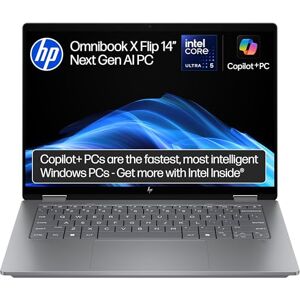 HP OmniBook X Flip NGAI 14" Laptop CoPilot+ PC Intel® Core™ Ultra 5-226V Processor 16GB RAM 512GB SSD Intel® Arc™ 130V 2K IPS Touchscreen Up to 22.75Hr Battery Windows 11 14-fm0005sa HP OmniBook X Flip NGAI 14" Laptop CoPilot+ PC Intel® Core™ Ultra 5-226V Processor 16GB RAM 512GB SSD Intel® Arc™ 130V 2K IPS Touchscreen Up to 22.75Hr Battery Windows 11 14-fm0005sa
