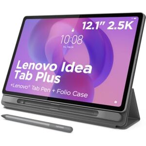 Lenovo Idea Tab Plus Android Tablet 12.1 inch 2.5K (2560x1600) Display MediaTek Dimensity 6400 8 GB RAM 256 GB UFS 2.2 Wi-Fi 5 Luna Grey Tab Pen + Folio Case Lenovo Idea Tab Plus Android Tablet 12.1 inch 2.5K (2560x1600) Display MediaTek Dimensity 6400 8 GB RAM 256 GB UFS 2.2 Wi-Fi 5 Luna Grey Tab Pen + Folio Case