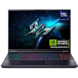 Acer Predator Helios Neo 16 AI PHN16-73 Gaming Laptop Intel Core Ultra 9 275HX, 16GB, 1TB Gen4 SSD, NVIDIA GeForce RTX 5070Ti, 16" WQXGA 240Hz, Windows 11, Black Acer Predator Helios Neo 16 AI PHN16-73 Gaming Laptop Intel Core Ultra 9 275HX, 16GB, 1TB Gen4 SSD, NVIDIA GeForce RTX 5070Ti, 16" WQXGA 240Hz, Windows 11, Black