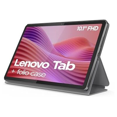 Lenovo Tab Android Tablet 10.1 inch Full HD Display MediaTek Helio G85 64GB Wi-Fi 6 4GB RAM Luna Grey + Clear Case Lenovo Tab Android Tablet 10.1 inch Full HD Display MediaTek Helio G85 64GB Wi-Fi 6 4GB RAM Luna Grey + Clear Case