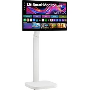 LG SMART Monitor Swing 32U889SA-W 4K UHD IPS Touchscreen 32 inch, HDR10, Ergonomic Rolling Stand, Built-in Speakers, Wifi, Bluetooth, Airplay webOS Smart TV app, HDMI, USB-C, POGO, White LG SMART Monitor Swing 32U889SA-W 4K UHD IPS Touchscreen 32 inch, HDR10, Ergonomic Rolling Stand, Built-in Speakers, Wifi, Bluetooth, Airplay webOS Smart TV app, HDMI, USB-C, POGO, White