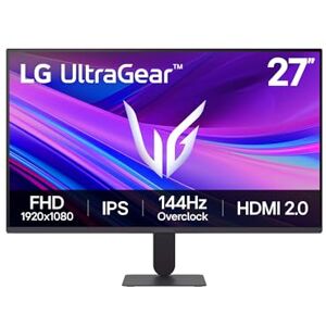 LG Ultragear G4 Gaming Monitor 27G411A-B, 27 Inch, 1080p, 144Hz Overclocked, 5ms, IPS Display, HDR 10, NVIDIA G-Sync Compatible & AMD FreeSync, Smart Energy Saving, DisplayPort, HDMI LG Ultragear G4 Gaming Monitor 27G411A-B, 27 Inch, 1080p, 144Hz Overclocked, 5ms, IPS Display, HDR 10, NVIDIA G-Sync Compatible & AMD FreeSync, Smart Energy Saving, DisplayPort, HDMI