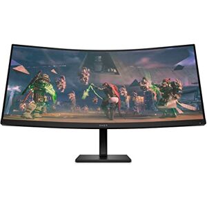 HP OMEN 34c Curved Gaming Monitor 4'' WQHD VA 165hz Gaming Console Compatible 2x HDMI 2.0 1x DisplayPort 1.4 AMD FreeSync Premium Dual Speakers Tilt & height adjustments VESA Mountable HP OMEN 34c Curved Gaming Monitor 4'' WQHD VA 165hz Gaming Console Compatible 2x HDMI 2.0 1x DisplayPort 1.4 AMD FreeSync Premium Dual Speakers Tilt & height adjustments VESA Mountable