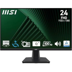 MSI PRO MP245G 23.8 Inch Full HD Office Monitor 1920 x 1080 IPS Panel, 100 Hz, Eye-Friendly Screen, VESA Mountable, Display Kit Support, Tilt Adjustable HDMI 1.4, DisplayPort 1.2, D-Sub MSI PRO MP245G 23.8 Inch Full HD Office Monitor 1920 x 1080 IPS Panel, 100 Hz, Eye-Friendly Screen, VESA Mountable, Display Kit Support, Tilt Adjustable HDMI 1.4, DisplayPort 1.2, D-Sub