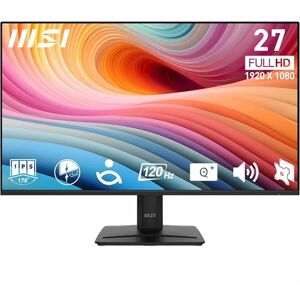 MSI PRO MP275 E2 27-Inch FHD Office Monitor 1920 x 1080 IPS Panel, 4-Sided Frameless, 120 Hz Refresh Rate, Eye-Friendly Screen, Built-in Speakers, Tilt-Adjustable HDMI 2.0, DP (1.2a), D-Sub (VGA) MSI PRO MP275 E2 27-Inch FHD Office Monitor 1920 x 1080 IPS Panel, 4-Sided Frameless, 120 Hz Refresh Rate, Eye-Friendly Screen, Built-in Speakers, Tilt-Adjustable HDMI 2.0, DP (1.2a), D-Sub (VGA)