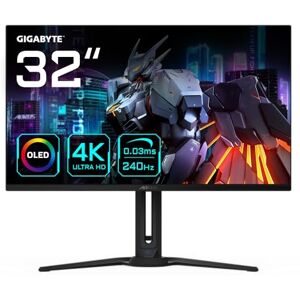 Gigabyte AORUS FO32U2 32” OLED Flat Gaming Monitor 3840 x 2160(UHD), 240Hz, 0.03ms, KVM, 250 cd/m2, FreeSync Premium Pro, DisplayHDR True Black 400, HDMI 2.1 Gigabyte AORUS FO32U2 32” OLED Flat Gaming Monitor 3840 x 2160(UHD), 240Hz, 0.03ms, KVM, 250 cd/m2, FreeSync Premium Pro, DisplayHDR True Black 400, HDMI 2.1