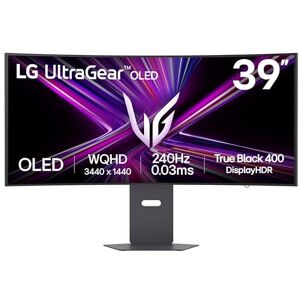 LG UltraGear OLED GX9 Gaming Monitor 39GX900A-B WOLED Ultrawide QHD 1440p Curved 39 Inch, 240Hz, 0.03ms, DisplayHDR 400, Speakers, DP1.4(DSC), HDMI 2.1, USB- C LG UltraGear OLED GX9 Gaming Monitor 39GX900A-B WOLED Ultrawide QHD 1440p Curved 39 Inch, 240Hz, 0.03ms, DisplayHDR 400, Speakers, DP1.4(DSC), HDMI 2.1, USB- C