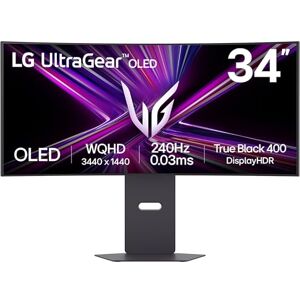 LG UltraGear OLED GX9 Gaming Monitor 34GX900A-B WOLED Ultrawide QHD 1440p Curved 34 Inch, 240Hz, 0.03ms, DisplayHDR 400, Speakers, DP1.4(DSC), HDMI 2.1, USB- C LG UltraGear OLED GX9 Gaming Monitor 34GX900A-B WOLED Ultrawide QHD 1440p Curved 34 Inch, 240Hz, 0.03ms, DisplayHDR 400, Speakers, DP1.4(DSC), HDMI 2.1, USB- C