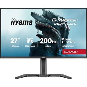 IIYAMA G-Master GB2771QSU-B1 27 inch Fast-IPS LCD, 200Hz, 0.5ms, Adaptive Sync & G-Sync Compatible, 2560x1440, HDMI/DP/USB Hub H,AS IIYAMA G-Master GB2771QSU-B1 27 inch Fast-IPS LCD, 200Hz, 0.5ms, Adaptive Sync & G-Sync Compatible, 2560x1440, HDMI/DP/USB Hub H,AS