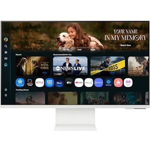 SAMSUNG LS32FM801UUXXU 32" 4K Ultra HD HDR10 Smart Monitor with Speakers 3840x2160, USB-C, HDMI, WiFi, Bluetooth, Smart Hub for TV streaming, Catch Up Apps and Gaming Hub SAMSUNG LS32FM801UUXXU 32" 4K Ultra HD HDR10 Smart Monitor with Speakers 3840x2160, USB-C, HDMI, WiFi, Bluetooth, Smart Hub for TV streaming, Catch Up Apps and Gaming Hub
