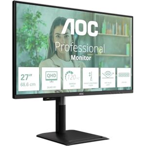 AOC Q27P4U computer monitor 68.6 cm (27") 2560 x 1440 pixels Wide Quad HD Black AOC Q27P4U computer monitor 68.6 cm (27") 2560 x 1440 pixels Wide Quad HD Black