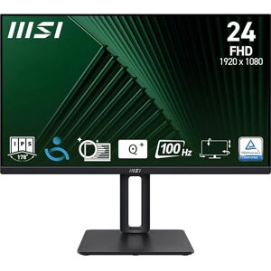 MSI PRO MP245PG 23.8 Inch Full HD Office Monitor 1920 x 1080 IPS Panel, 100 Hz, Eye-Friendly Screen, VESA Mountable, Display Kit Support, 4-Way Adjustable HDMI 1.4, DisplayPort 1.2, D-Sub MSI PRO MP245PG 23.8 Inch Full HD Office Monitor 1920 x 1080 IPS Panel, 100 Hz, Eye-Friendly Screen, VESA Mountable, Display Kit Support, 4-Way Adjustable HDMI 1.4, DisplayPort 1.2, D-Sub