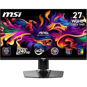 MSI MAG 273QP QD-OLED X24 26.5 Inch WQHD Gaming Monitor 2560 x 1440 Quantum Dot OLED Panel 240Hz / 0.03ms, 99% DCI-P3, ΔE≤2, DisplayHDR True Black 400, DP 1.4a, HDMI 2.1 MSI MAG 273QP QD-OLED X24 26.5 Inch WQHD Gaming Monitor 2560 x 1440 Quantum Dot OLED Panel 240Hz / 0.03ms, 99% DCI-P3, ΔE≤2, DisplayHDR True Black 400, DP 1.4a, HDMI 2.1