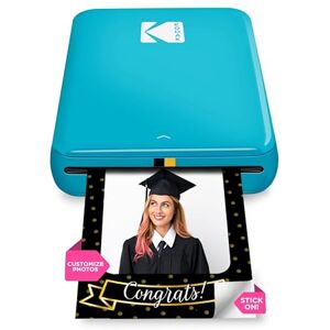 Kodak Step Instant Smartphone Photo Printer, Portable Mini Color Wireless Mobile Printer, Zink 2x3” (5.1x7.5 cm) Sticky-Back Photos, Bluetooth Compatible with iOS & Android Devices, Editing App, Blue Kodak Step Instant Smartphone Photo Printer, Portable Mini Color Wireless Mobile Printer, Zink 2x3” (5.1x7.5 cm) Sticky-Back Photos, Bluetooth Compatible with iOS & Android Devices, Editing App, Blue