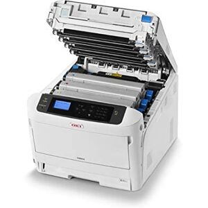 Oki C824dn - Printer - colour - Duplex - LED - A3-1200 x 600 dpi - up to 26 ppm (mono) / up to 26 ppm (colour) - capacity: 400 sheets - USB 2.0, Gigabit LAN, NFC, USB 2.0 host