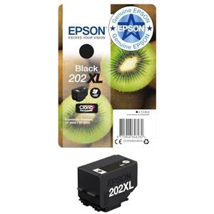 Epson 202XL Black Kiwi High Yield Genuine, Claria Premium Ink Cartridge Epson 202XL Black Kiwi High Yield Genuine, Claria Premium Ink Cartridge