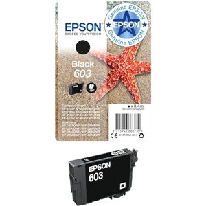 Epson 603 Black Starfish Genuine, Ink Cartridge, Standard Capacity Epson 603 Black Starfish Genuine, Ink Cartridge, Standard Capacity