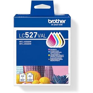 Brother LC-527BK/LC-527C/LC-527M/LC-527XL Inkjet Cartridges, Black/Cyan/Magenta/Yellow, Standard Yield, Multi-Pack, includes 4 x Inkjet Cartridges, Genuine Supplies Brother LC-527BK/LC-527C/LC-527M/LC-527XL Inkjet Cartridges, Black/Cyan/Magenta/Yellow, Standard Yield, Multi-Pack, includes 4 x Inkjet Cartridges, Genuine Supplies
