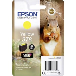 Epson 378 Yellow Squirrel Genuine, Claria Photo HD Ink Cartridge, Amazon Dash Replenishment Ready, Standard Capacity Epson 378 Yellow Squirrel Genuine, Claria Photo HD Ink Cartridge, Amazon Dash Replenishment Ready, Standard Capacity