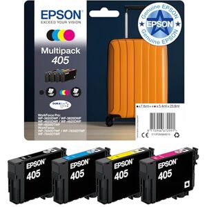 Epson 405 Suitcase Genuine Multipack, 4-colours Ink Cartridges, DURABrite Ultra Ink Epson 405 Suitcase Genuine Multipack, 4-colours Ink Cartridges, DURABrite Ultra Ink
