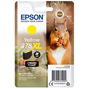 Epson 378XL Yellow Squirrel High Yield Genuine, Claria Photo HD Ink Cartridge Epson 378XL Yellow Squirrel High Yield Genuine, Claria Photo HD Ink Cartridge