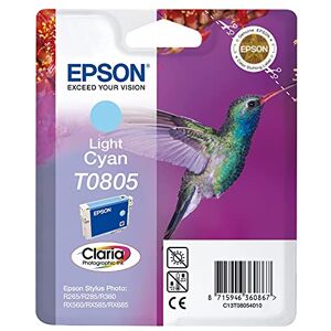 Epson T0805 Light Cyan Hummingbird Genuine Ink, Claria Photo HD Ink Cartridge Epson T0805 Light Cyan Hummingbird Genuine Ink, Claria Photo HD Ink Cartridge